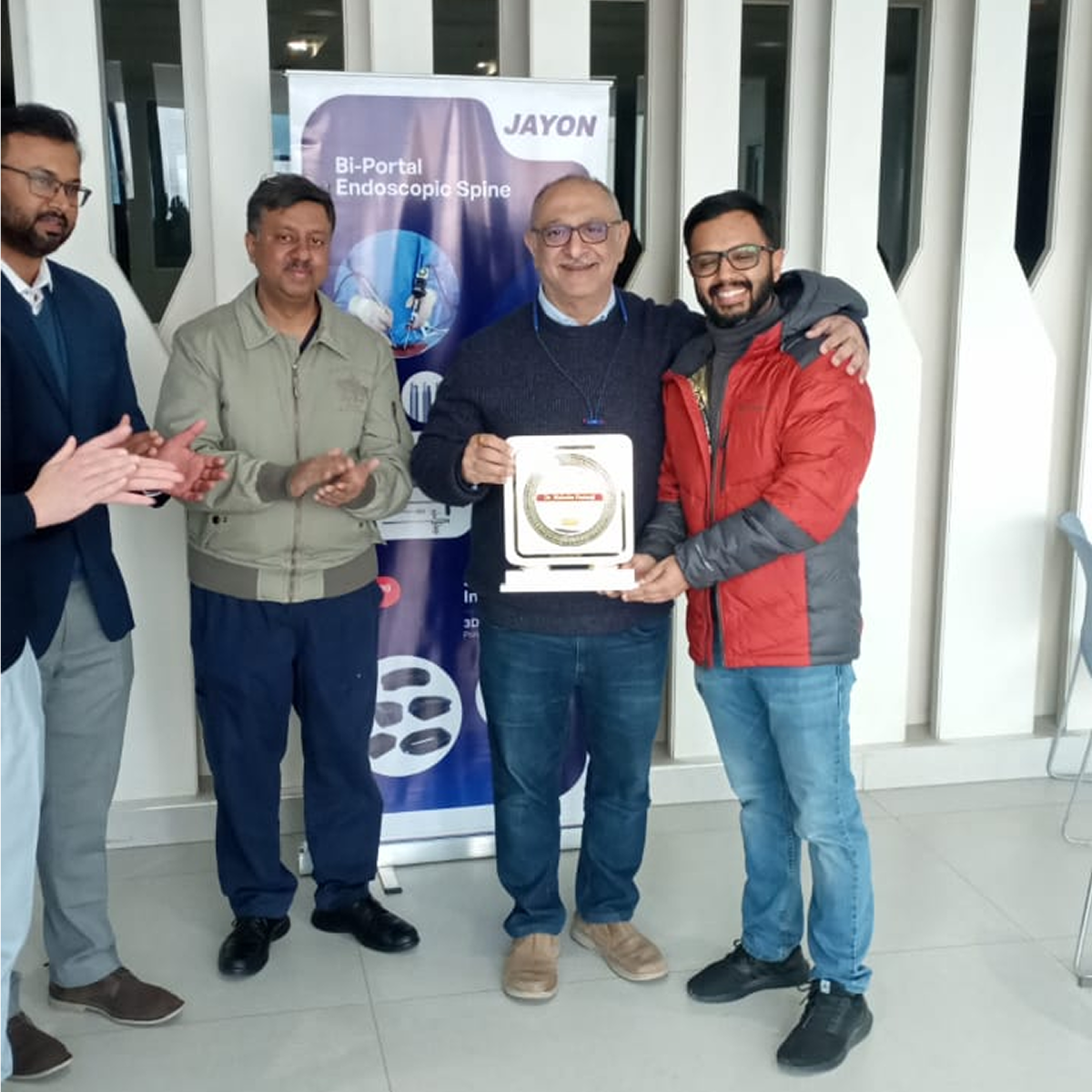 Recieving endospine workshop certificatr